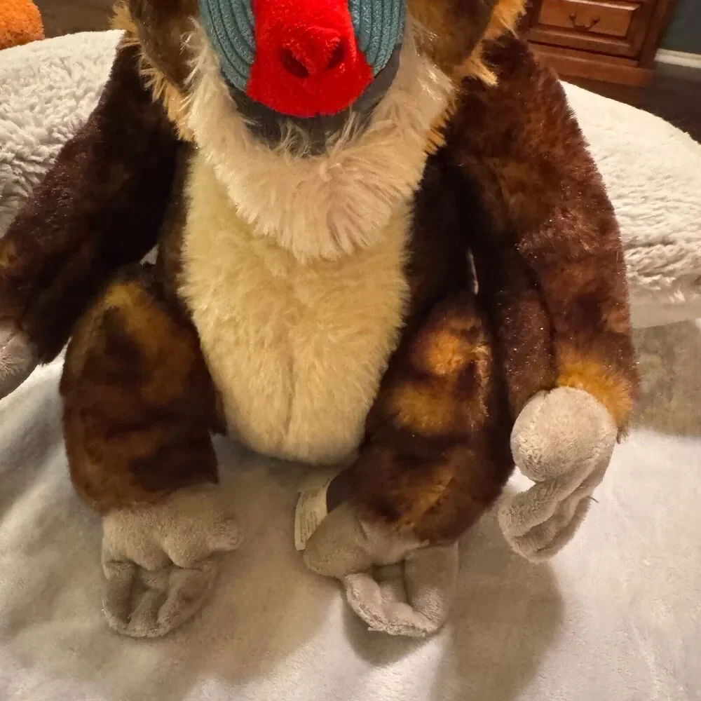 Petting Zoo Mandrill Monkey Primate Plush Toy 12